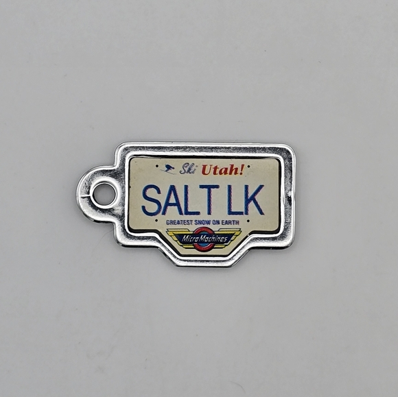 Vintage 1990 Galoob Micro Machines License Plate Utah SALT LK - Picture 1 of 10